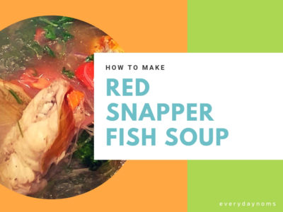 How to make red snapper soup